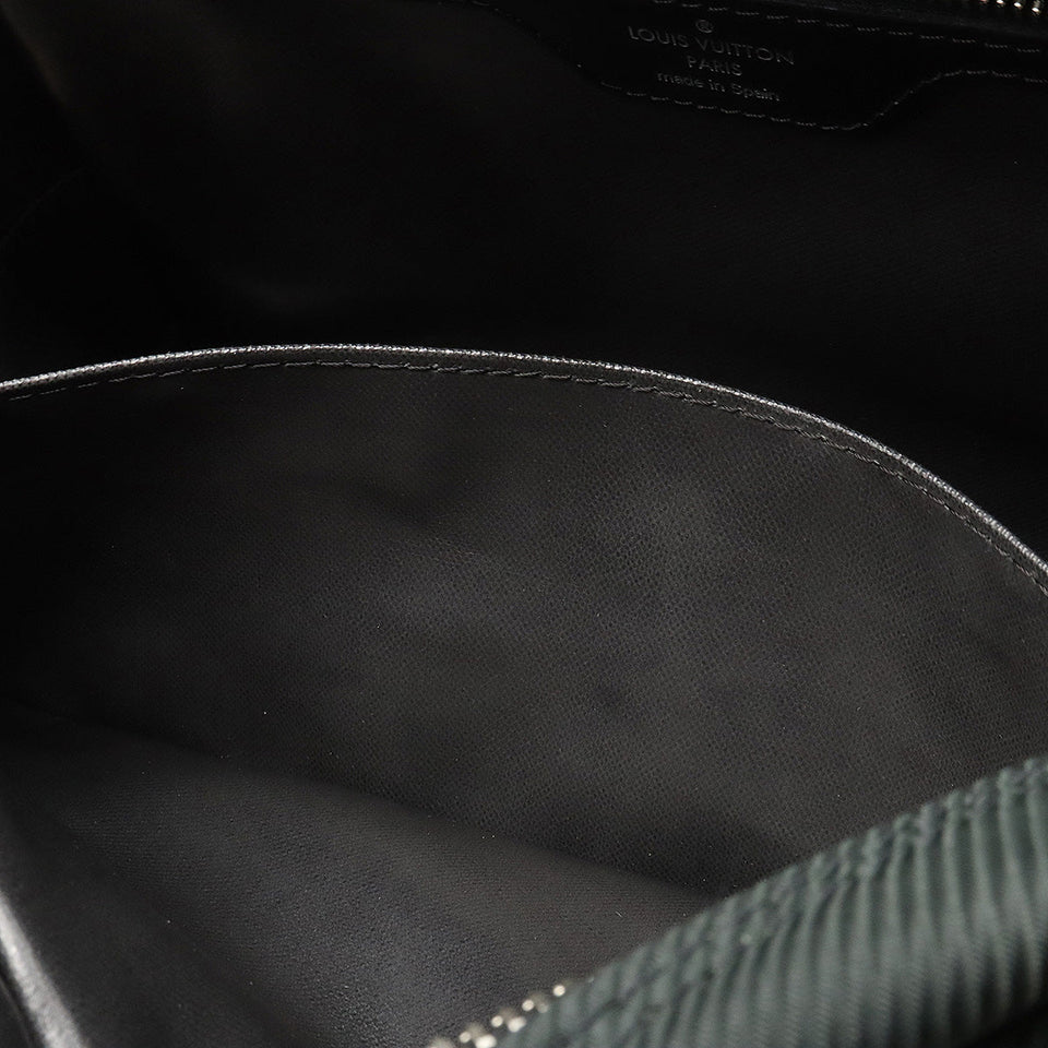 Louis Vuitton Taiga Parana Handbag Canvas Leather Ardoise Black