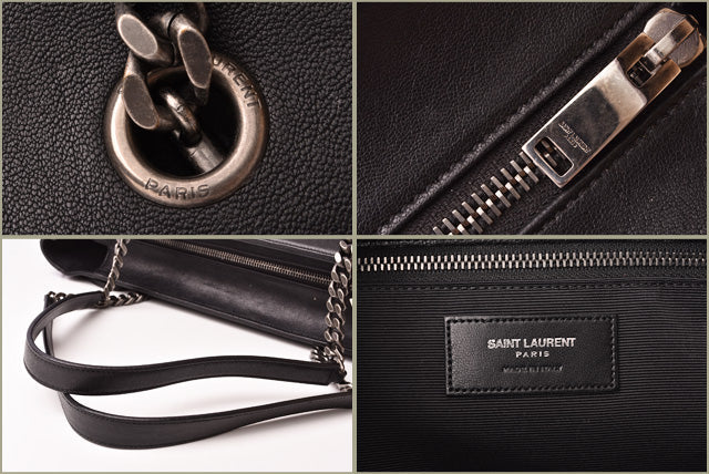 Saint Laurent- Chain Shoulder Bag Festival Fringe Black