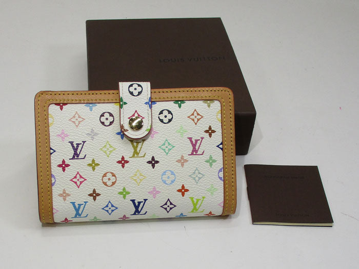 Louis Vuitton Portomone Bie Vienois Bifold Compact Wallet Monogram Multicolor