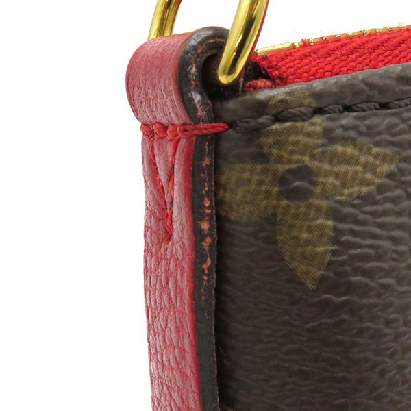 Louis Vuitton Pallas Clutch Suise Chain Bag Gold Metal Fittings