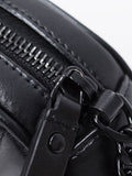 Saint Laurent- Paris Vinyl Chain Shoulder Bag Black