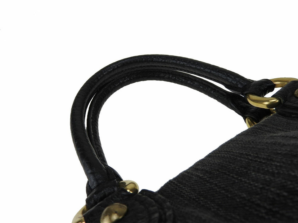 Louis Vuitton NeoCabby MM Noir Monogram Denim
