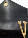 Saint Laurent- Paris Lulu Small Leather Chain Shoulder Bag Black