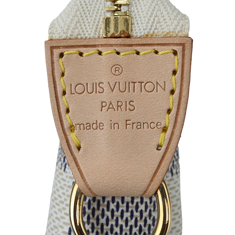 Louis Vuitton Mini Pochette Accessoire Damier Azur White
