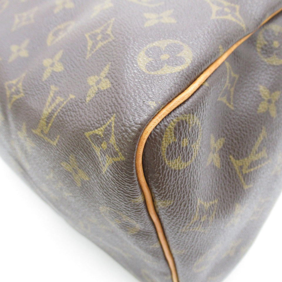 Louis Vuitton Speedy 35 Handbag PVC Coated Canvas Monogram