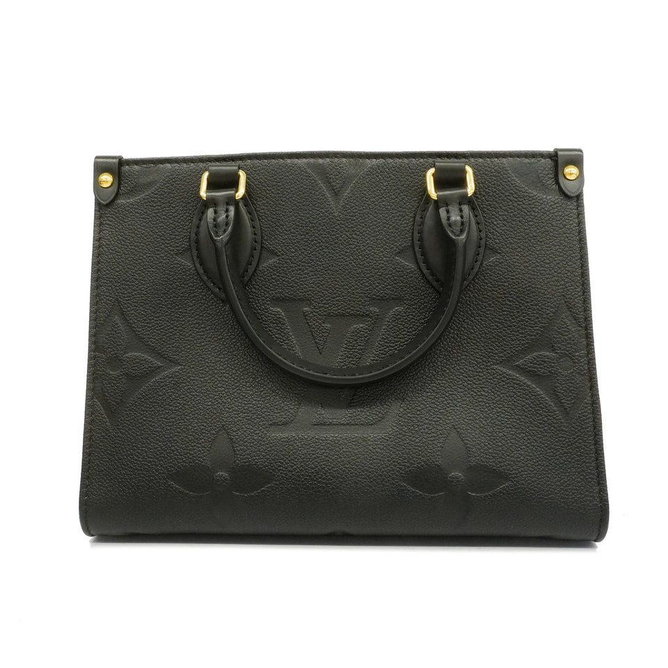 Louis Vuitton Monogram Implant On The Go PM Noir Black