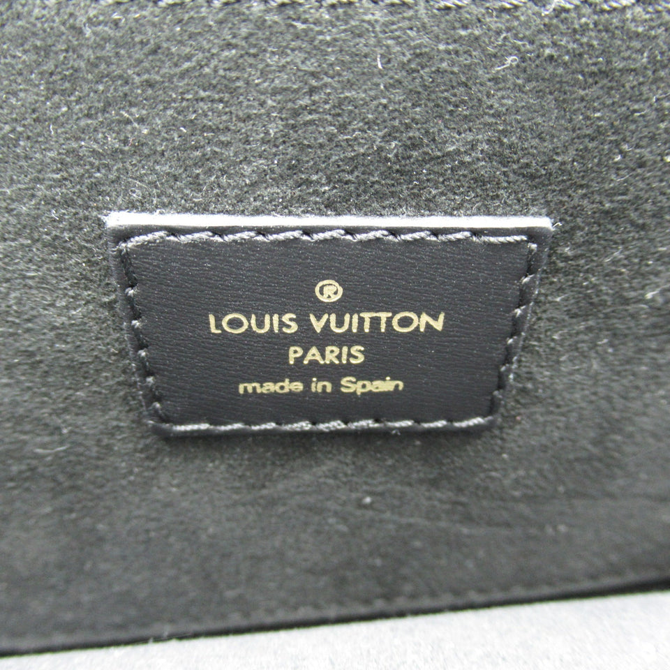Louis Vuitton Dauphine MM Shoulder Bag Leather Monogram Black
