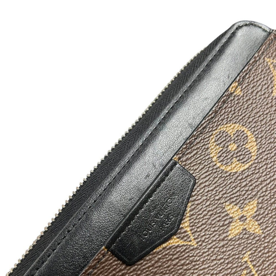 Louis Vuitton Long Wallet Monogram Macassar Zippy Dragonne Brown