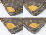 Louis Vuitton LV Monogram Shoulder Bag Pochette Brown