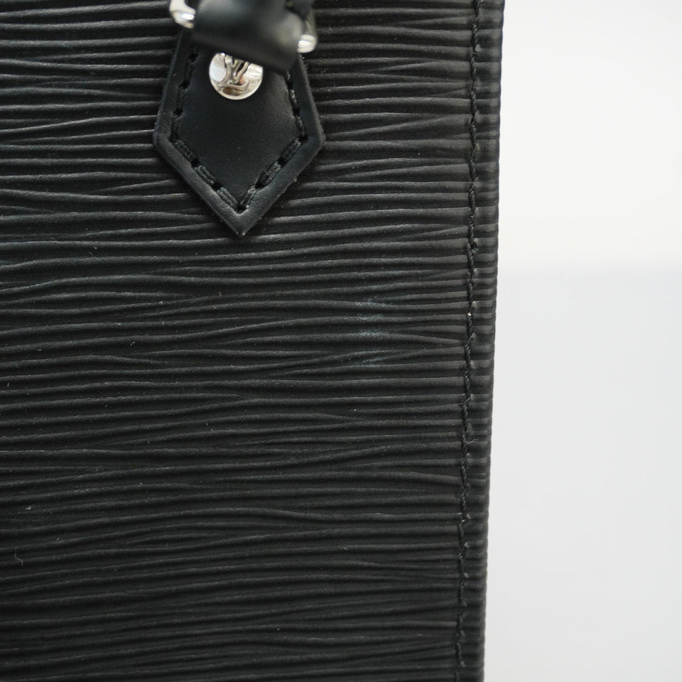 Louis Vuitton Shoulder Bag Epi Petite Sac Plat Noir Black