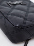 Saint Laurent- Becky Double Zip Pouch Shoulder Bag Black