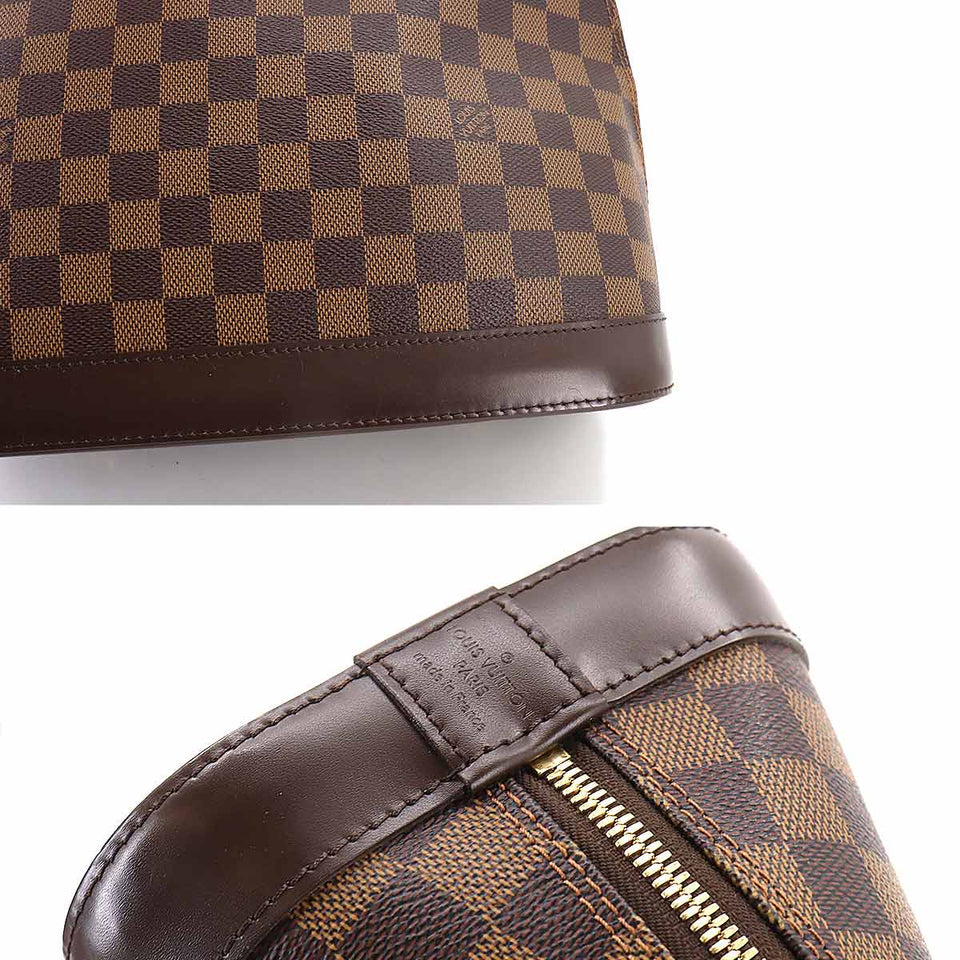 Louis Vuitton Damier Alma PM Hand Bag Ebene Brown