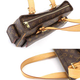 Louis Vuitton Multipli Cite Monogram Canvas Shoulder Bag Brown