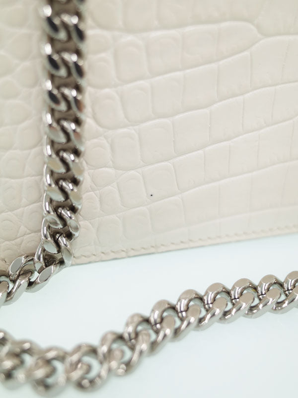 Saint Laurent- Paris Sunset Medium Shoulder Bag White