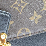 Louis Vuitton Victoire Shoulder Bag Monogram Canvas Calfskin Brown