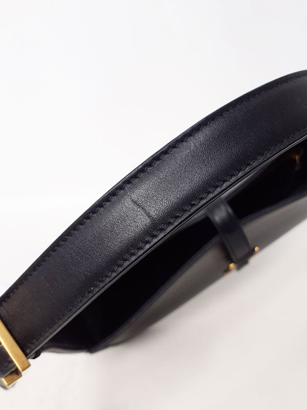Saint Laurent- Paris Hobo Bag Semi-Shoulder Bag Black