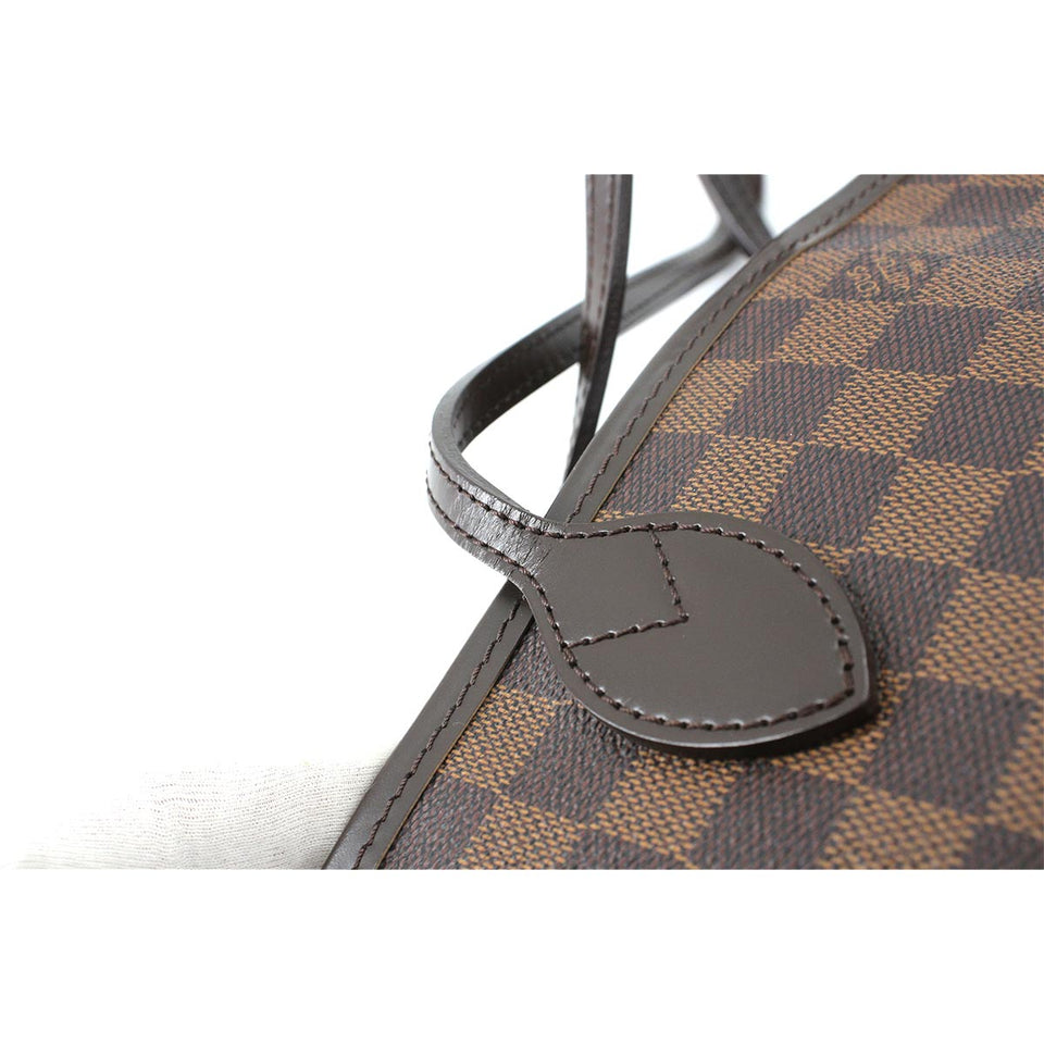 Louis Vuitton Damier Neverfull PM Tote Bag Ebene Brown