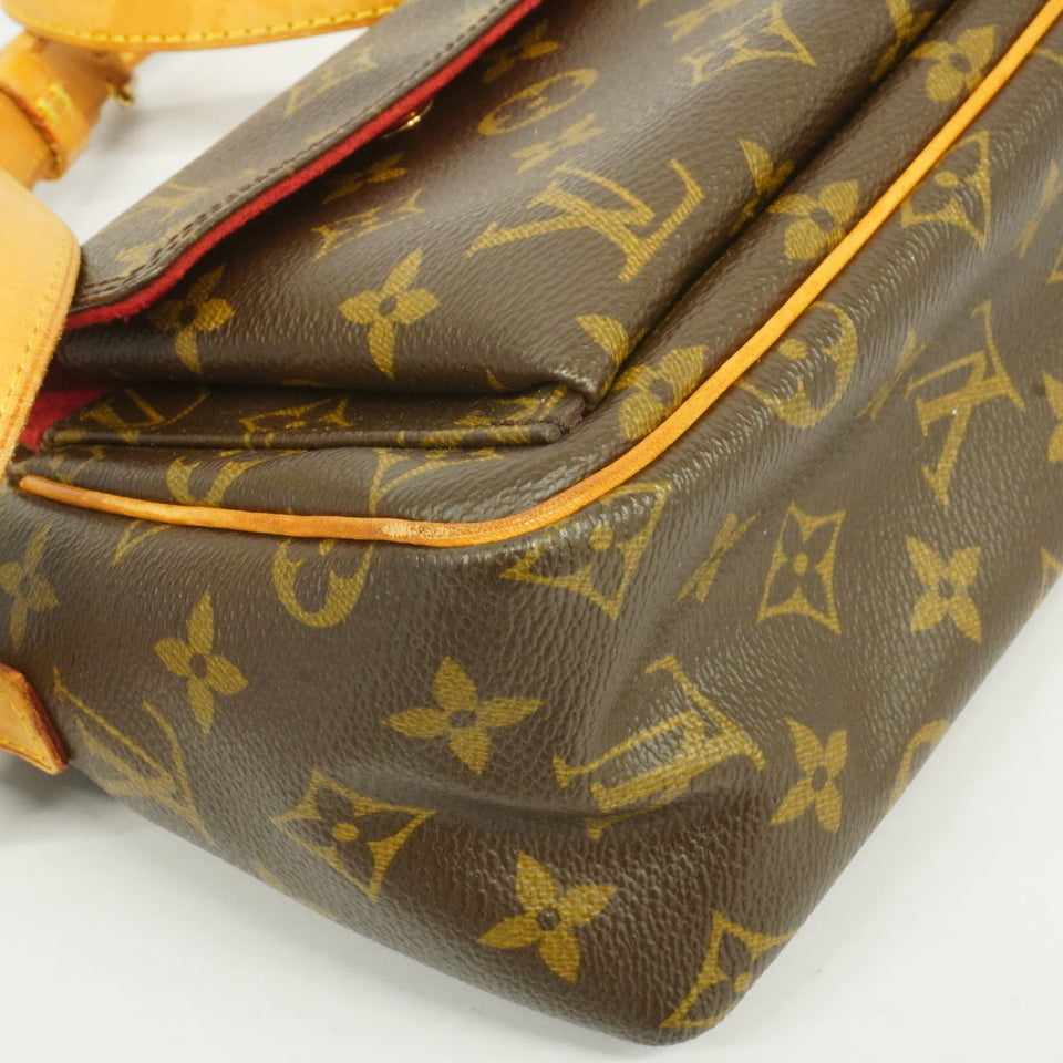 Louis Vuitton Monogram Viva Cite PM Shoulder Bag Brown