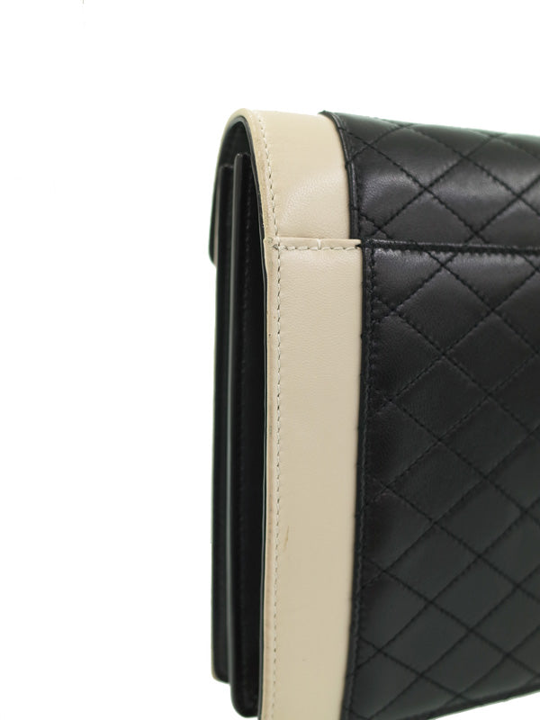 Saint Laurent- Paris Satchel Gabby Shoulder Bag Black