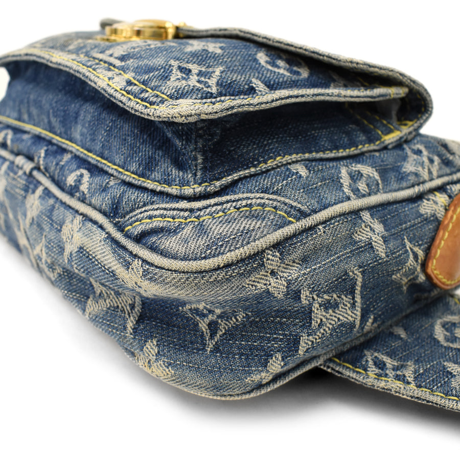 Louis Vuitton Bum Bag Body Bag Monogram Denim Blue