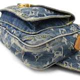 Louis Vuitton Bum Bag Body Bag Monogram Denim Blue