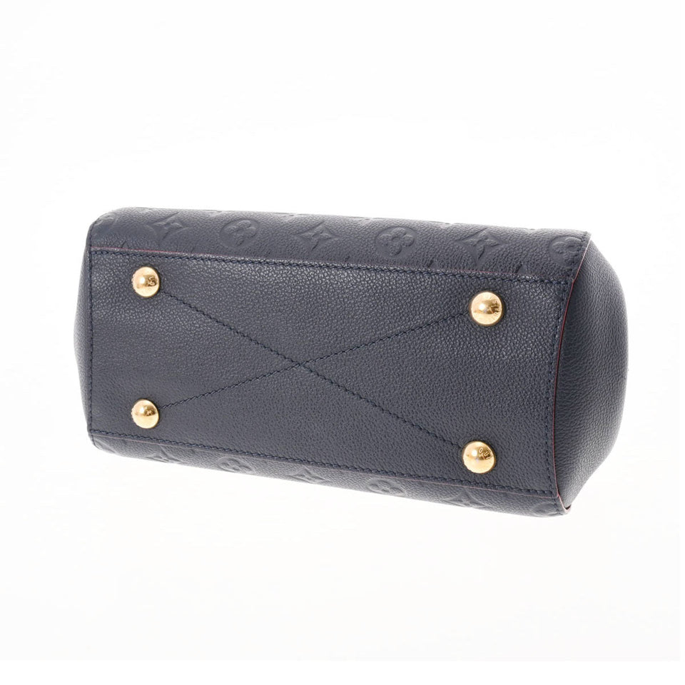 Louis Vuitton Monogram Empreinte Montaigne BB Marine Rouge
