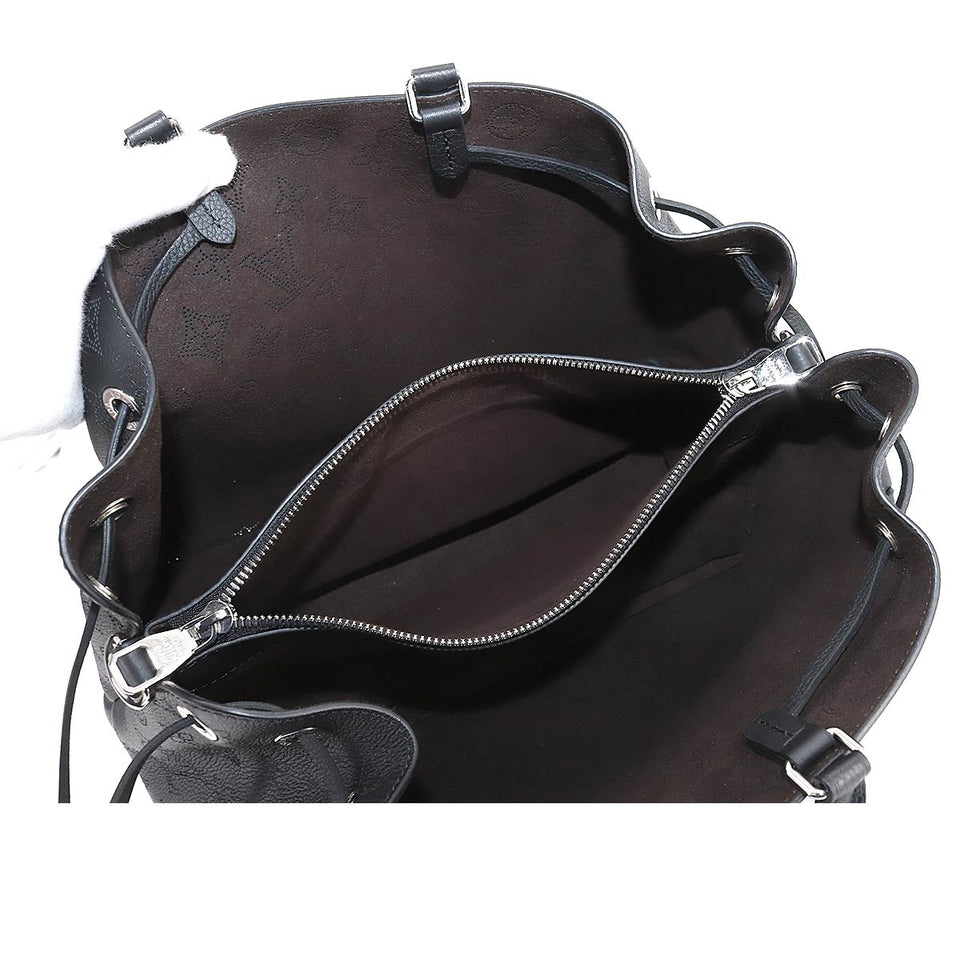 Louis Vuitton Mahina Bell Shoulder Bag Leather Noir Black