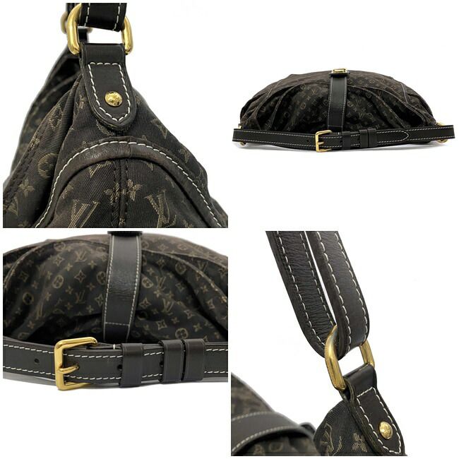 Louis Vuitton Shoulder Bag Romance Dark Brown Black Gold Monogram