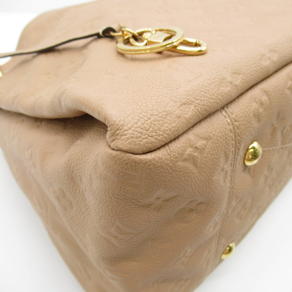 Louis Vuitton Artsy MM Handbag Leather Monogram Implant Pink