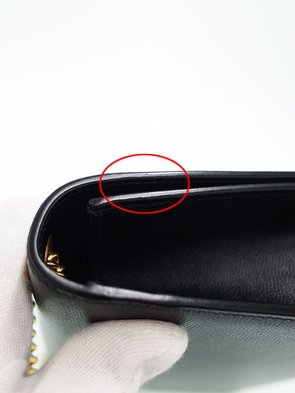 Saint Laurent- Paris Kate Monogram Satchel Chain Shoulder Bag Black