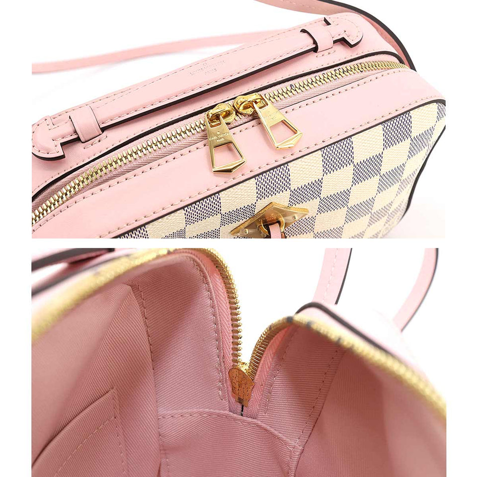 Louis Vuitton Damier Azur Saintonge Shoulder Bag Audrose White