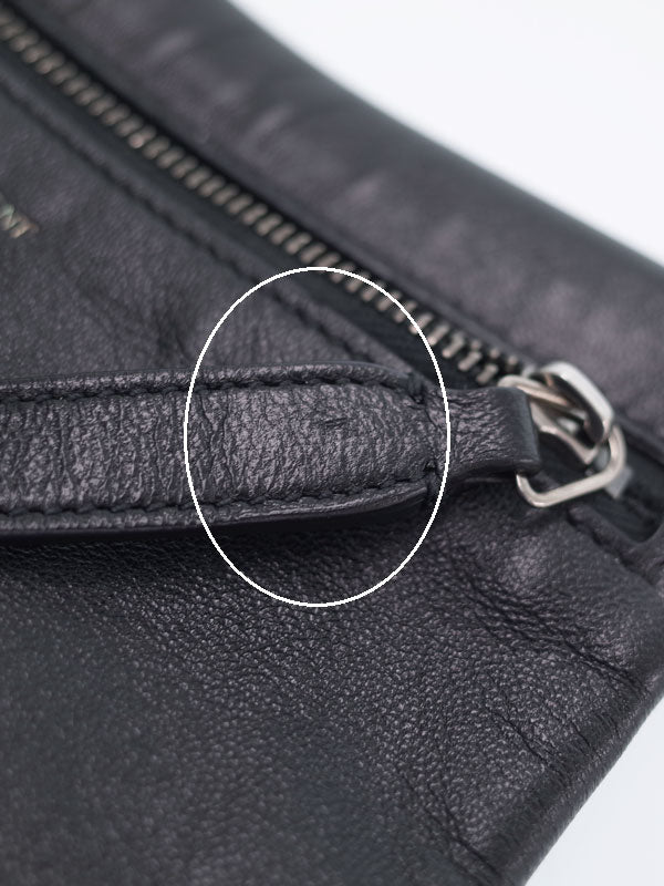 Saint Laurent- Paris Flat Pouch Sid Crossbody Bag Shoulder Bag Black