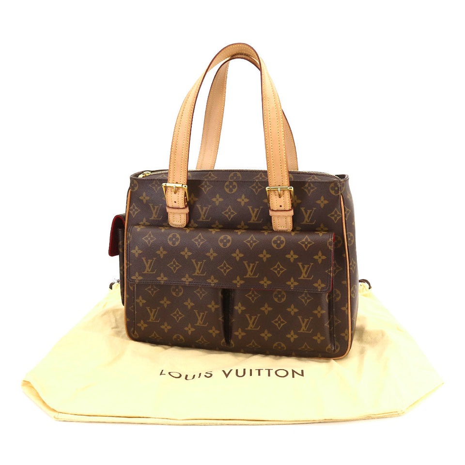 Louis Vuitton Multipli Cite Monogram Canvas Shoulder Bag Brown