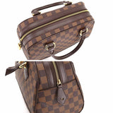 Louis Vuitton Damier Duomo Hand Bag Ebene Gold Metal Fittings
