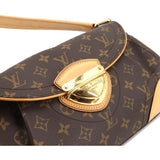 Louis Vuitton Monogram Beverly MM Shoulder Bag Brown Gold Hardware