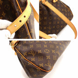Louis Vuitton Monogram Batignolle Orizontal Tote Bag Brown Gold Metal Fittings