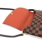 Louis Vuitton Damier Musette Tango Long Shoulder Bag Ebene