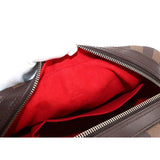 Louis Vuitton Damier Duomo Hand Bag Ebene Gold Metal Fittings
