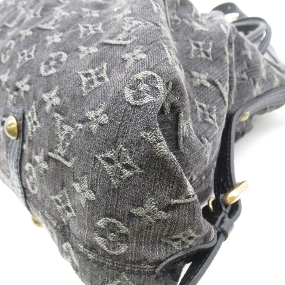Louis Vuitton Neo Cabby GM Shoulder Bag Denim Monogram Black