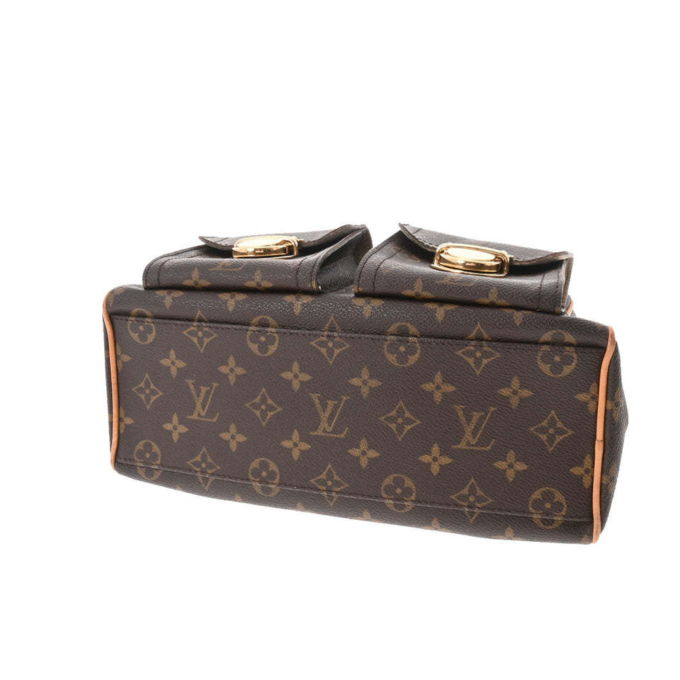 Louis Vuitton Monogram Manhattan PM Brown Canvas Handbag
