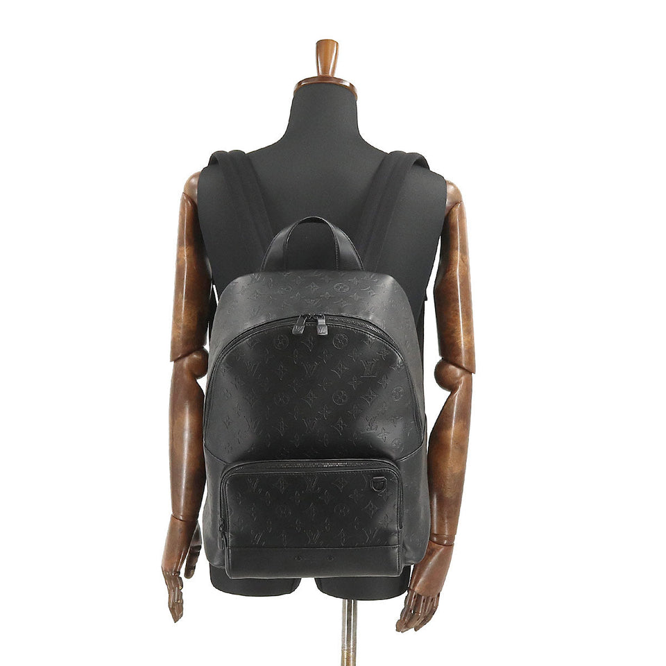 Louis Vuitton Monogram Shadow Racer Backpack Leather Black