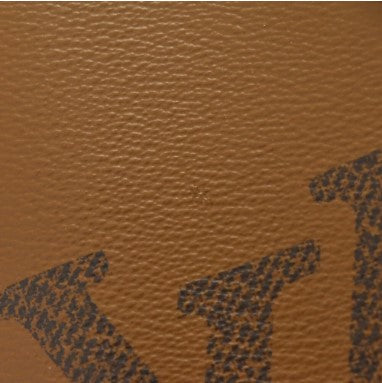 Louis Vuitton Monogram Reverse On The Go MM Reverse Tote Bag Brown