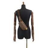 Louis Vuitton Damier Geronimos Body Bag Waist Pouch Ebene Brown