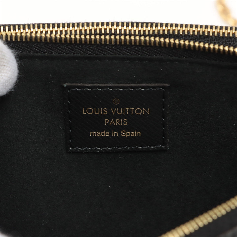 Louis Vuitton Jungle Giant Monogram Double Zip Pochette Black