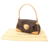 Louis Vuitton Monogram Beverly MM Shoulder Bag Brown Gold Hardware