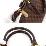 Louis Vuitton Damier Saleya PM Tote Bag Ebene Brown Gold Hardware