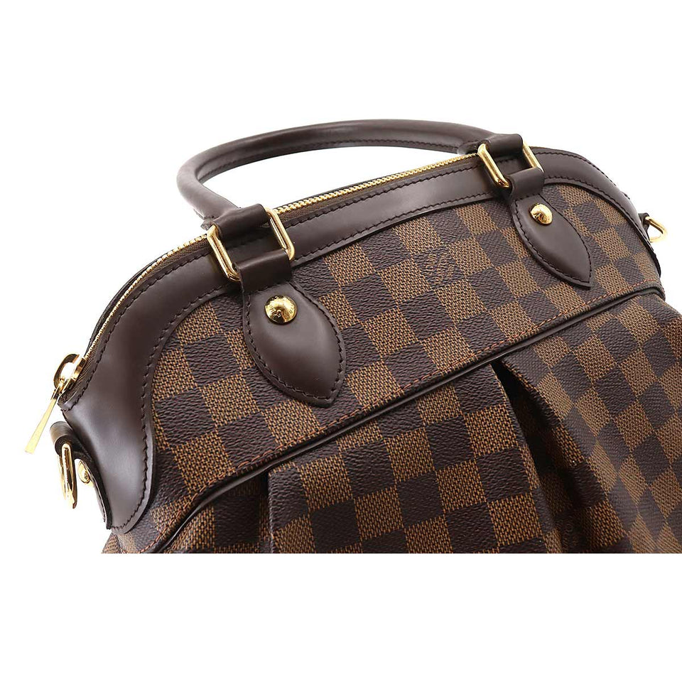 Louis Vuitton Damier Trevi PM 2 Way Hand Shoulder Bag Ebene
