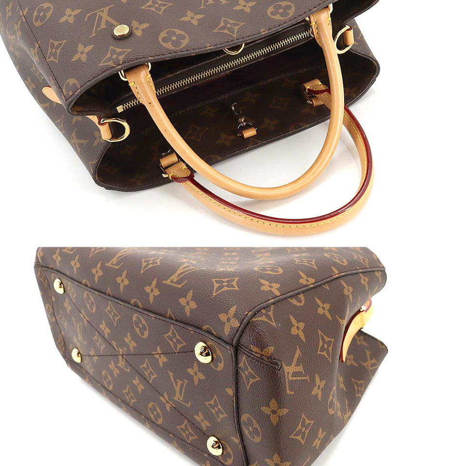 Louis Vuitton Monogram Montaigne MM 2 Way Hand Shoulder Bag
