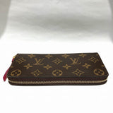 Louis Vuitton Monogram Portefeuille Clemence Fuchsia Wallet Long