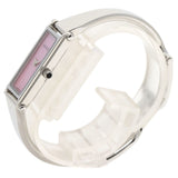 Gucci Watches Quartz 1500L Stainless Steel , Stainless Steel Silver Square face Pink shell dial Women
